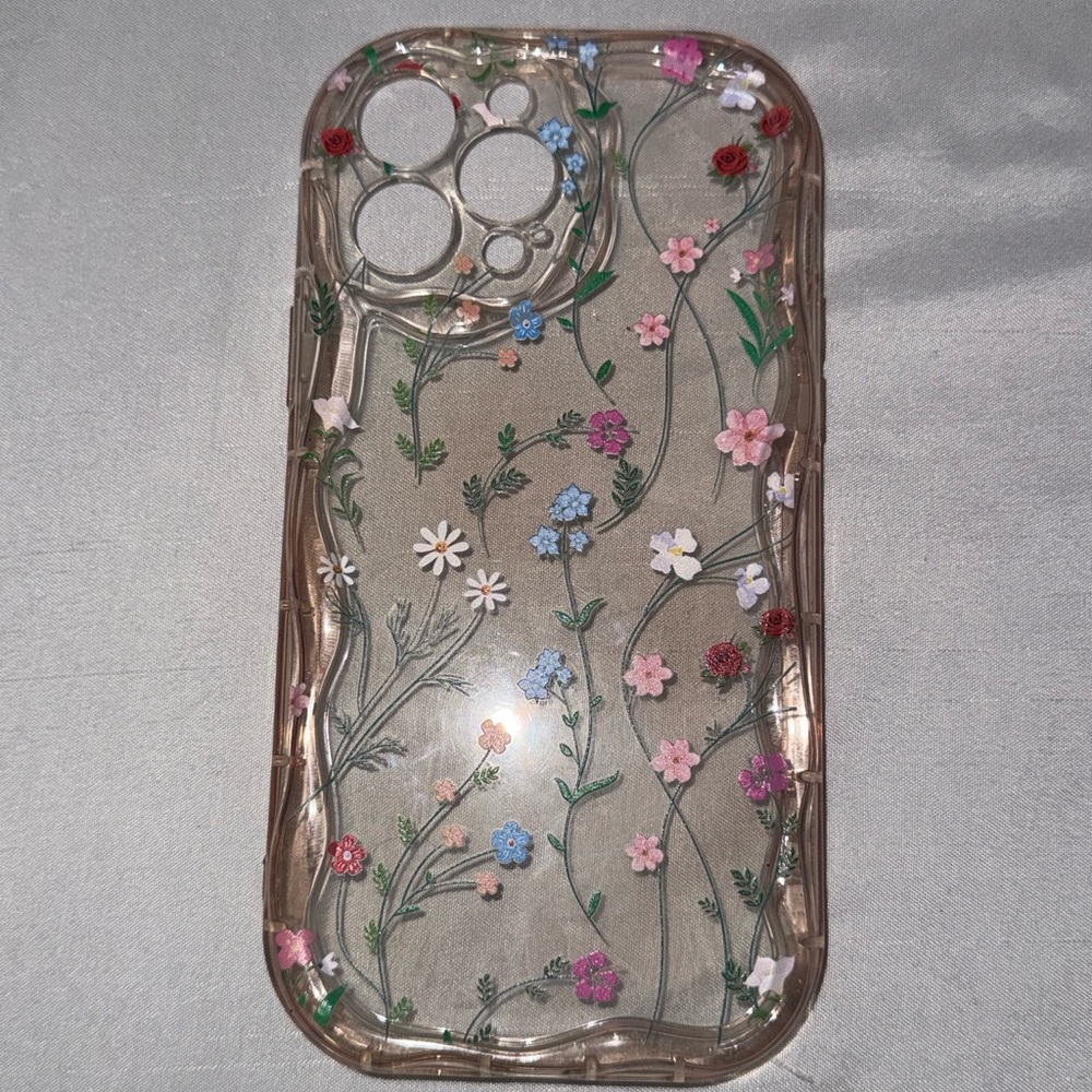 Floral Clear Phone Case